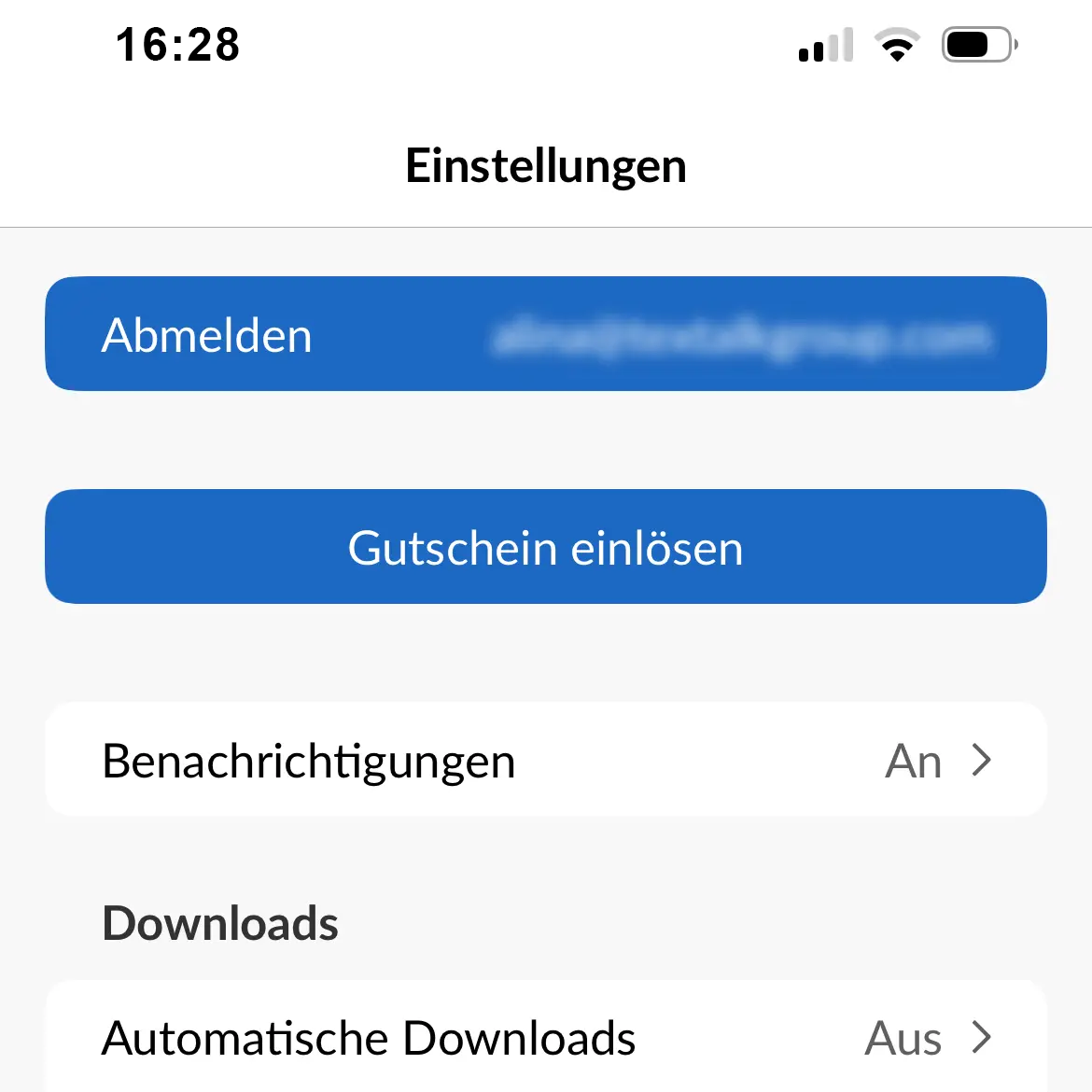 Gutscheincode in der DWM App einlösen