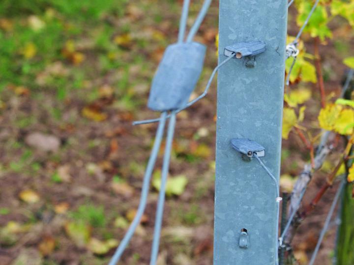 Abspannsystem mit Spanner:muss nicht sein, Spannerbelastung hoch, visuell von Vorteil