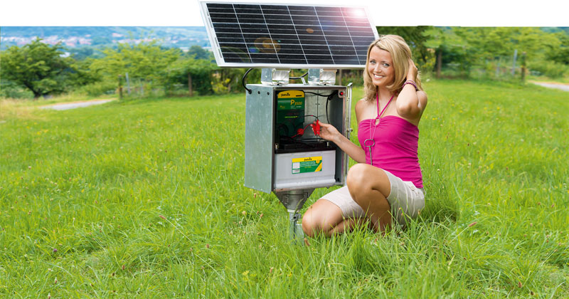 Elektrozaungeräte mit Solarzellen Patura