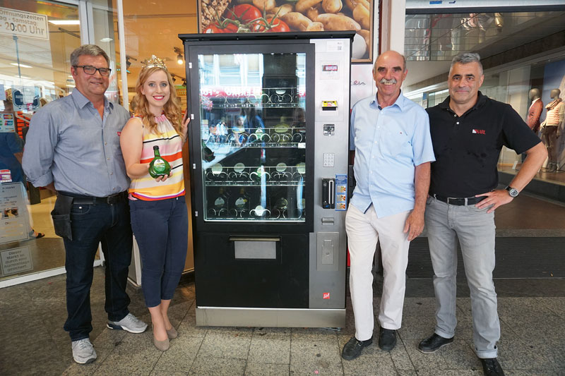 Franken: Automat für Bocksbeutel