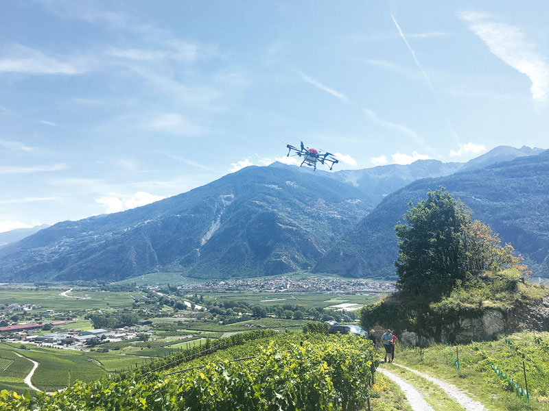 Spritzdrohnen in der Schweiz