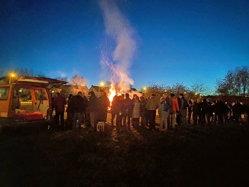Rheinhessen: Über 100 Mahnfeuer brannten in Rheinhessen