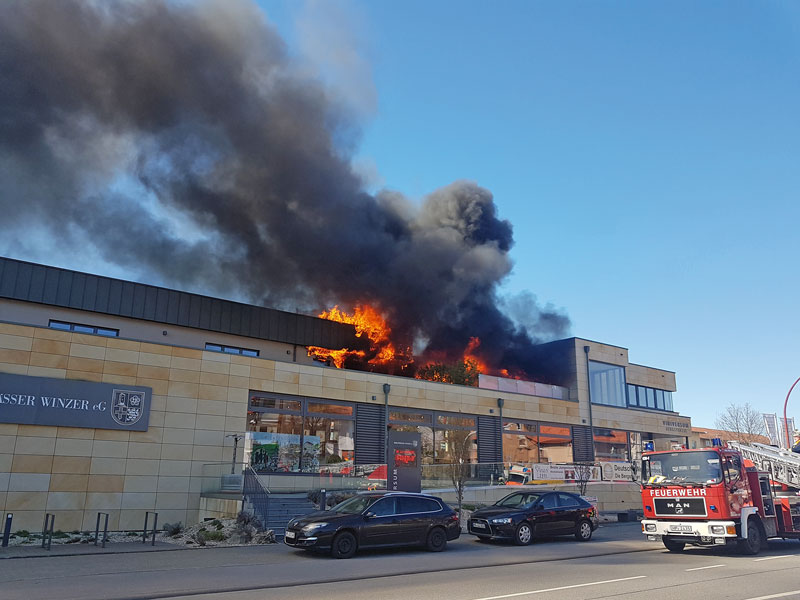 Hessische Bergstraße: Viniversum durch Brand stark beschädigt