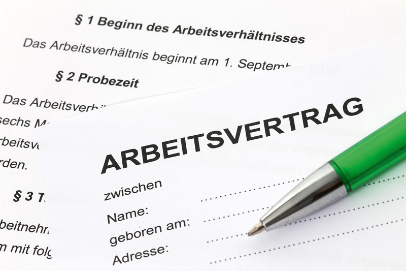 Änderungen bei Arbeitsverträgen