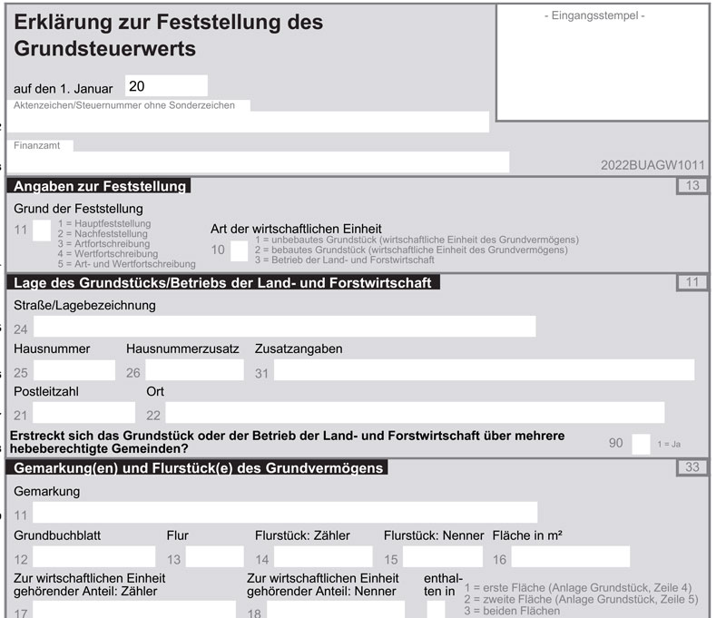 Grundsteuererklärung steht an