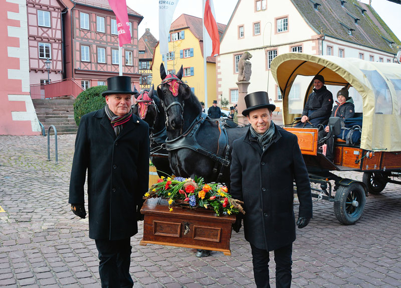 Baden: Zunftlade der Reb- und  Ackerbauzunft überführt