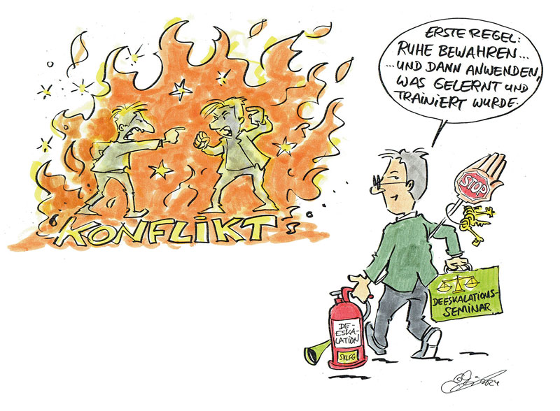 Cool bleiben, wenn“s brenzlig wird