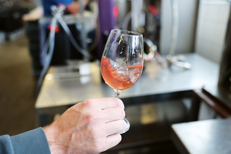 Zügig auf die Flasche